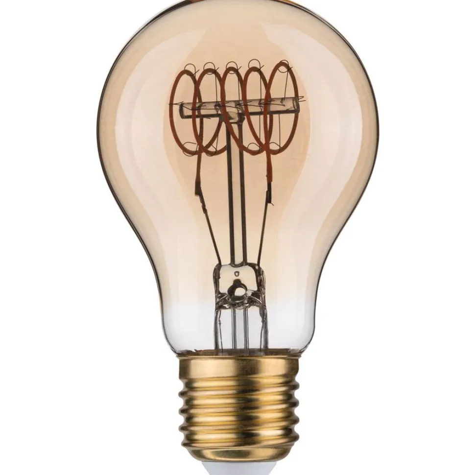 LED-lamppu Paulmann Rustic Shine Pear, 230V, 300lm, 4.5W, 1800K, himmennettävä, kulta
