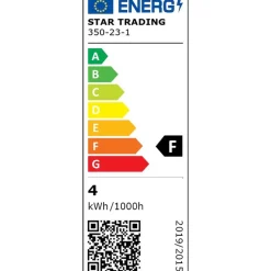 LED-lamppu Star Trading 350-23-1 Ø45x83mm E14 huurrettu 4W 2700K 400lm