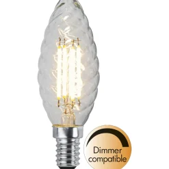LED-lamppu Star Trading Clear Filament 351-06, Ø35x98mm, E14, TC35, 3W, 2700K, 250lm