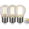 LED-lamppu Star Trading Clear Filament 3-step 354-92-1, Ø45x78mm, E27, G45, 4.2W, 3000K