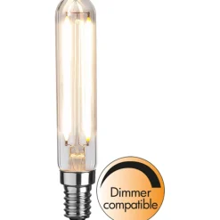 LED-lamppu Star Trading Clear Filament 338-34, Ø20x115mm, E14, T20, 3.3W, 2700K, 250lm