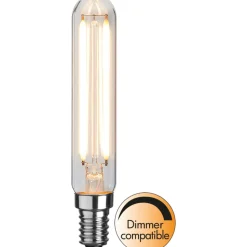 LED-lamppu Star Trading Clear Filament 338-33, Ø20x115mm, E14, T20, 2W, 2700K, 150lm