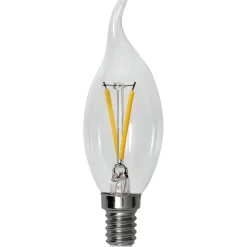 LED-lamppu Star Trading Clear Filament 352-27-1, Ø35x115mm, E14, C35, 1.5W, 2700K, 150lm