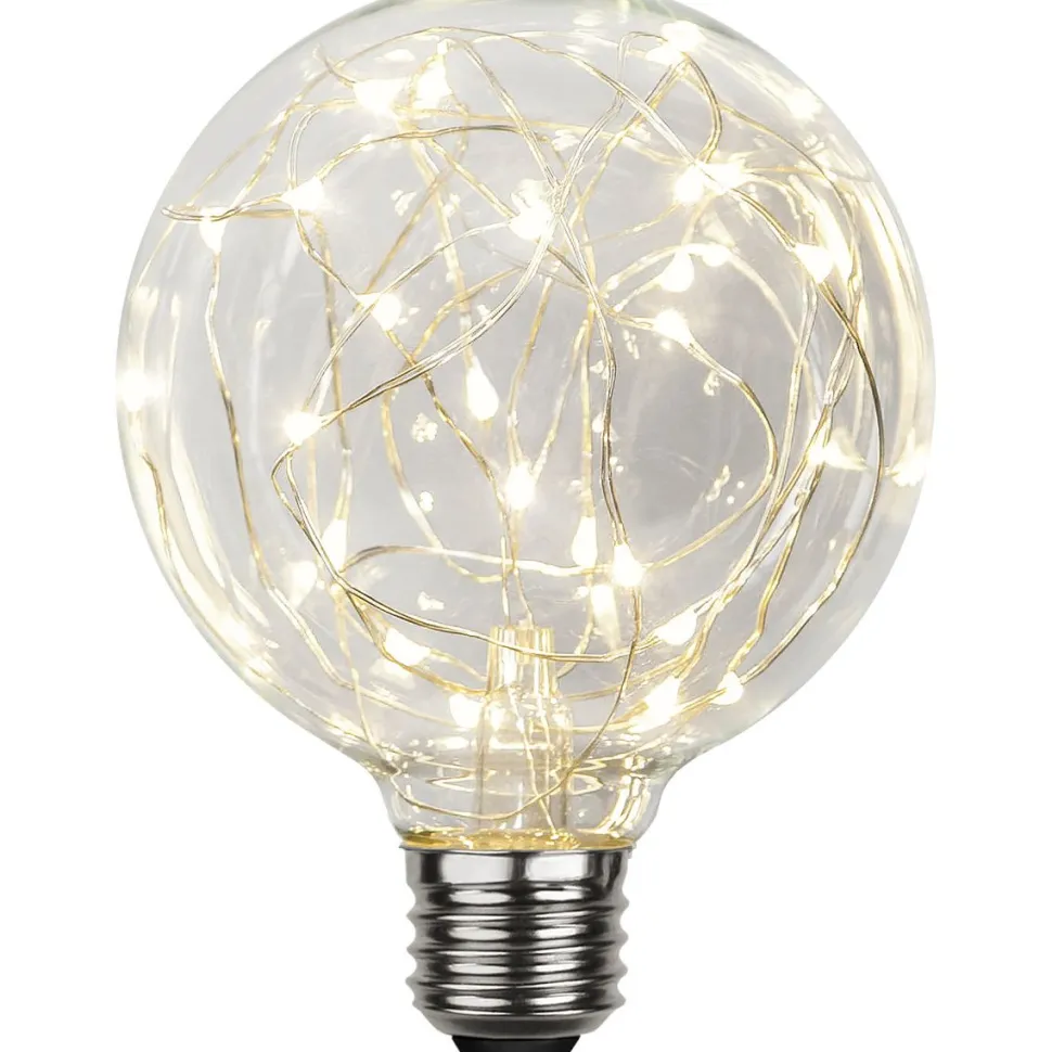 LED-lamppu Star Trading Decoled, E27, G95, 2900K, 45lm