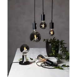 LED-lamppu Star Trading Decoration LED 355-84 Ø64x140 mm E27 savunharmaa 1.8 W 2100 K 80 lm
