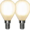 LED-lamppu Star Trading Frosted Filament 339-10, Ø45x80, E14, P45, 4.5W, 2700K, 470lm, 2kpl