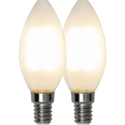 LED-lamppu Star Trading Frosted Filament 339-01, Ø35x97, E14, C35, 2.5W, 2700K, 250lm, 2kpl