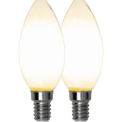 LED-lamppu Star Trading Frosted Filament 339-02, Ø35x97, E14, C35, 4.5W, 2700K, 470lm, 2kpl