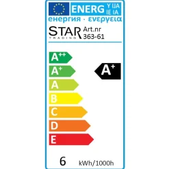 LED-lamppu Star Trading Illumination LED 363-61 Ø 138x173mm E27 opaali 5,6W 2600K 420lm himmennettävä