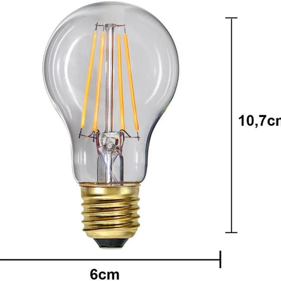 LED-lamppu Star Trading Soft Glow 353-23-2, Ø60x107mm, E27, A60, 7.5W, 2100K, 700lm