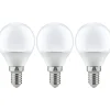 LED-lamppu Paulmann Drop, E14, 470lm, 5.5W, 2700K, opaali, 3kpl