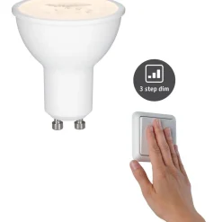 LED-lamppu Paulmann Reflector, GU10, 460lm, 6.5W, 2700K, himmennettävä, valkoinen