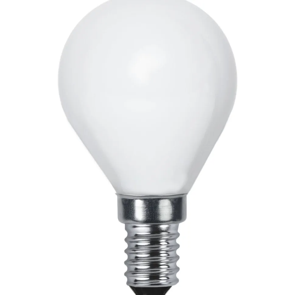 LED-lamppu Star Trading Opaque Filament 375-14-1 Ø45x78mm, E14, opaali, 5W, 2700K, 450lm, himmennettävä