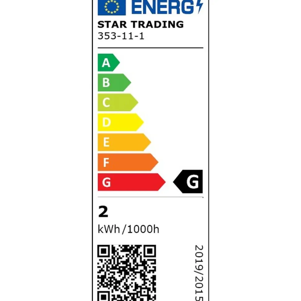 LED-lamppu Star Trading Soft Glow 353-11-1 Ø45x81mm E14 kirkas 1.5W 2100K 120lm
