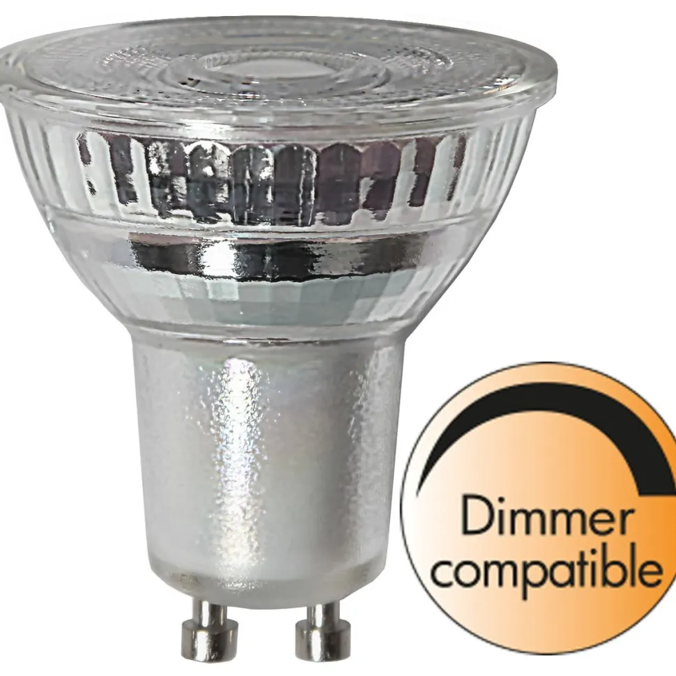LED-lamppu Star Trading Spotlight Glass 347-36-5, Ø50x55mm, GU10, 3.6W, 4000K, 345lm
