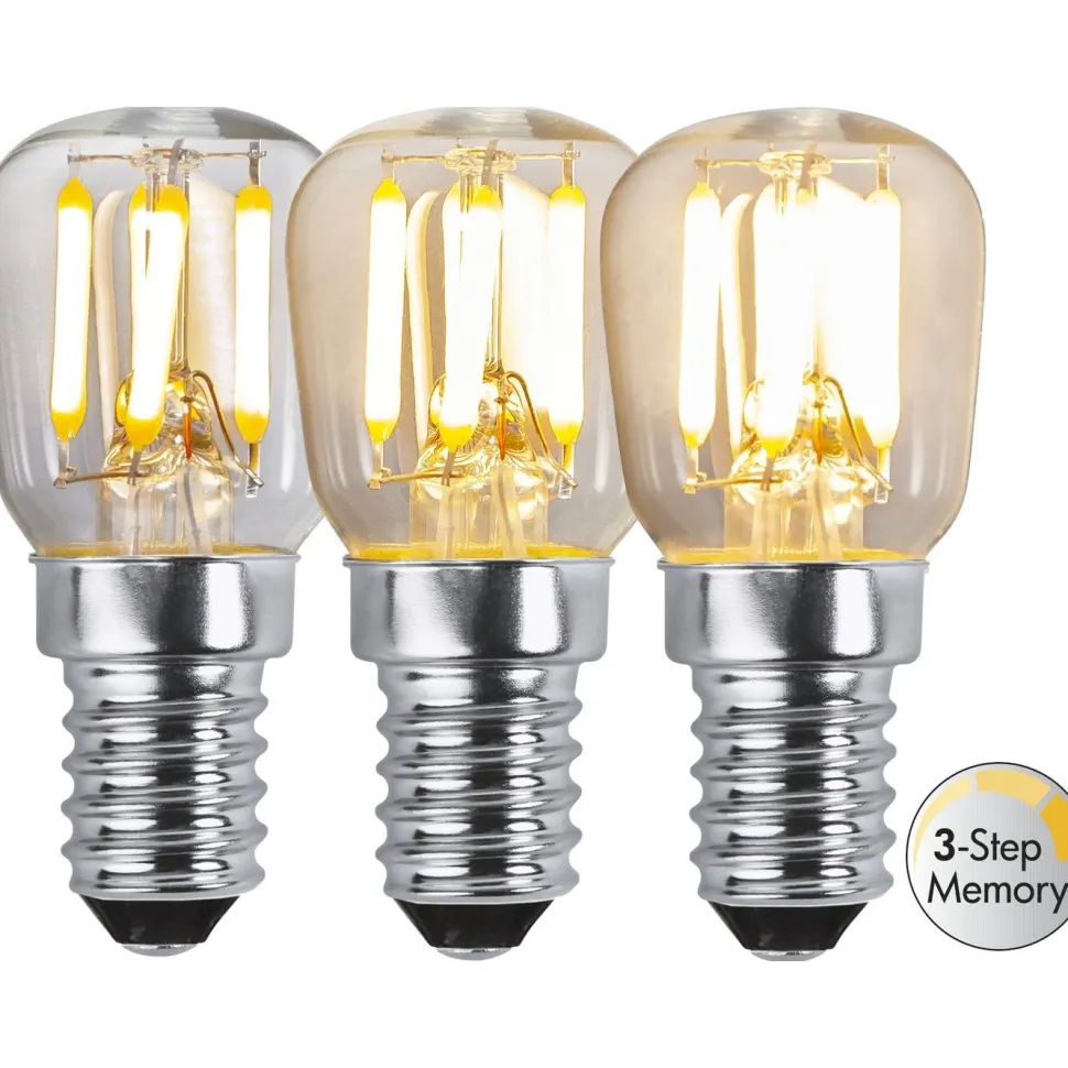 LED-lamppu Star Trading 352-45 3-step Memory Ø26x60mm E14 kirkas 2.5W 3000K 250lm