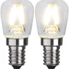 LED-lamppu Star Trading 352-41-2 Ø26x58mm E14 kirkas 1.3W 2700K 110lm 2 kpl