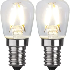 LED-lamppu Star Trading 352-41-2 Ø26x58mm E14 kirkas 1.3W 2700K 110lm 2 kpl