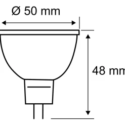 LED-Lamppu vaijerivalaisimeen Paulmann GU5.3 6.5W 2700K mattakromi