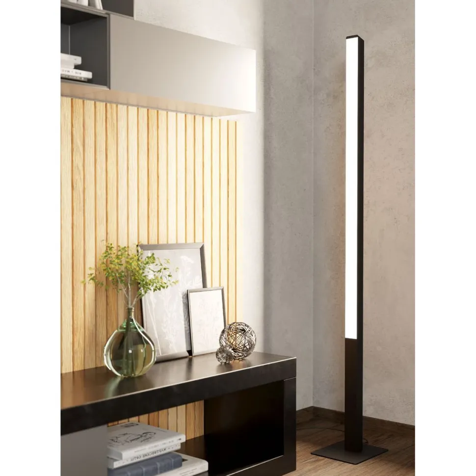 LED-Lattiavalaisin Eglo connect.z Simolaris-Z 161cm 35W RGBW musta