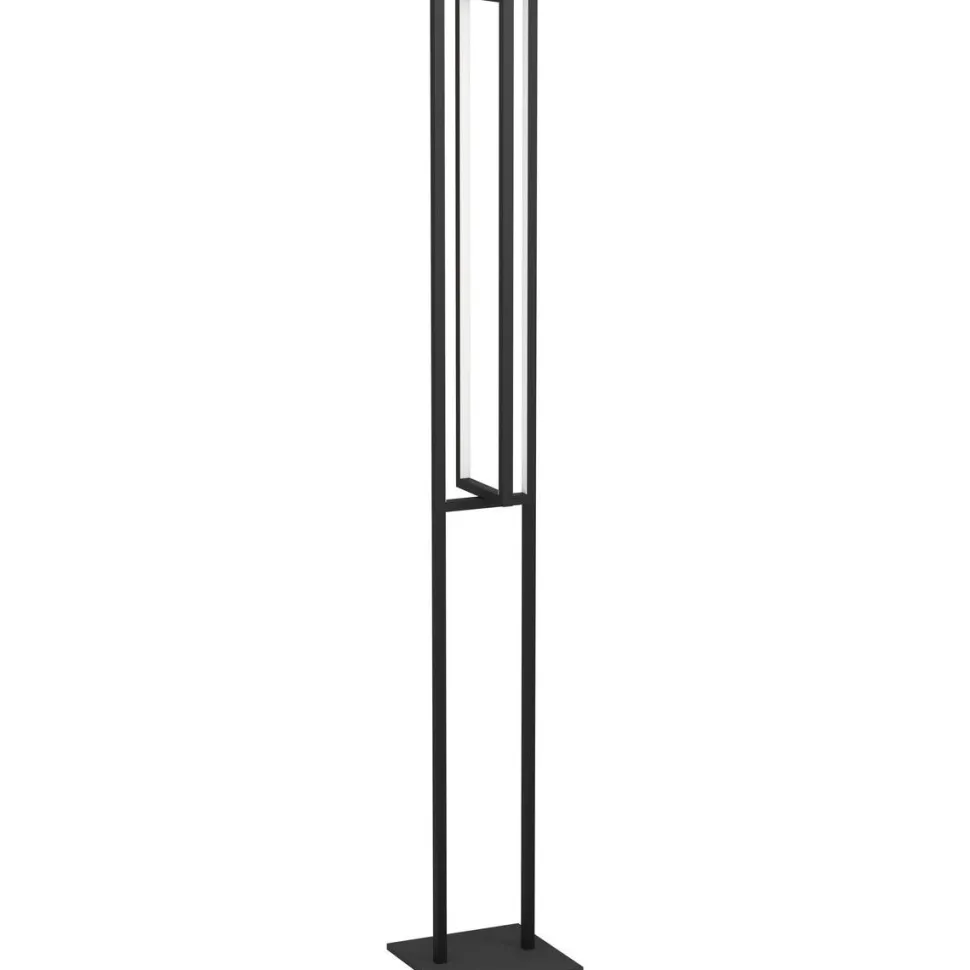 LED-Lattiavalaisin Eglo Siberia 34W 20x16x133cm kaukosäädin musta/valkoinen