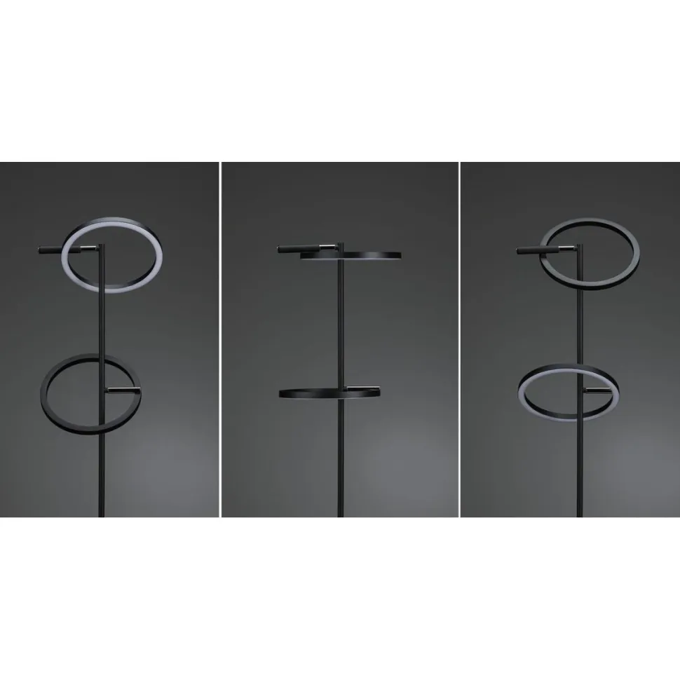 LED-lattiavalaisin Paulmann Odila, 150cm, 2x1200lm, 2x10.4W, säädettävä värilämpötila, mattamusta/kromi