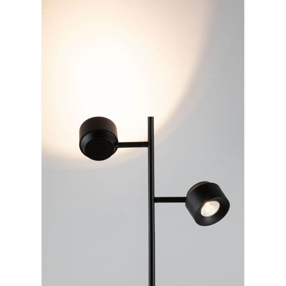 LED-lattiavalaisin Paulmann Puric Pane, Smart Home Zigbee 3.0, 2700K, musta