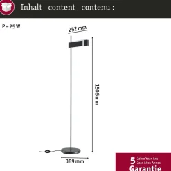 LED-lattiavalaisin Paulmann Jagun 2700K 1250lm 20.4W 3-Step-Dim himmennettävä antrasiitti