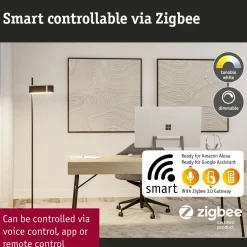 LED-lattiavalaisin Paulmann Jagun Zigbee 3.0 1250lm 19.5W himmennettävä antrasiitti