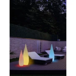 LED-lattiavalaisin Trio Palmas 120 cm valkoinen RGBW