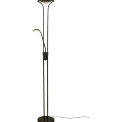 LED-lattiavalaisin Aneta Lighting Nice uplight 3000K musta