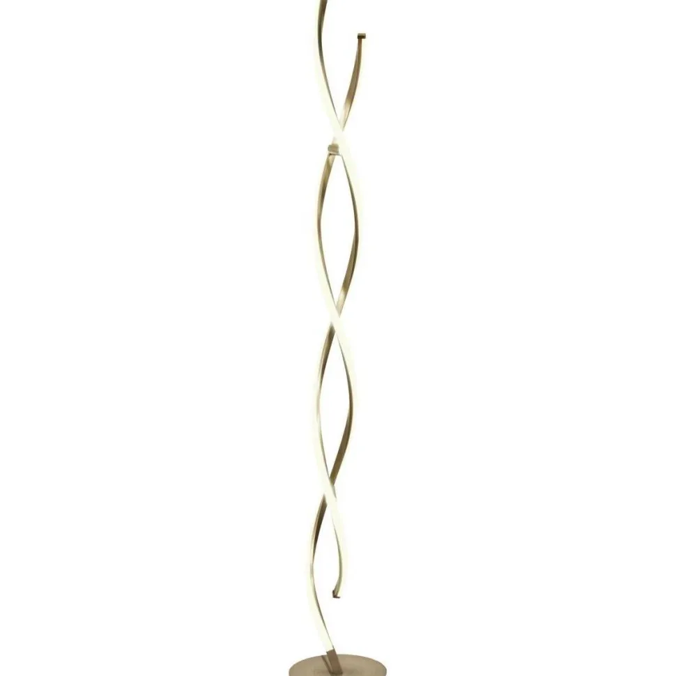 LED-lattiavalaisin Aneta Lighting Swirl teräs