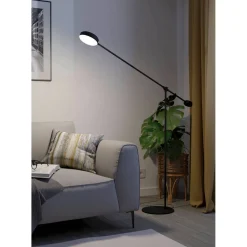 LED-Lattiavalaisin Eglo Clavellina 24W 121,5x160,5cm musta/valkoinen