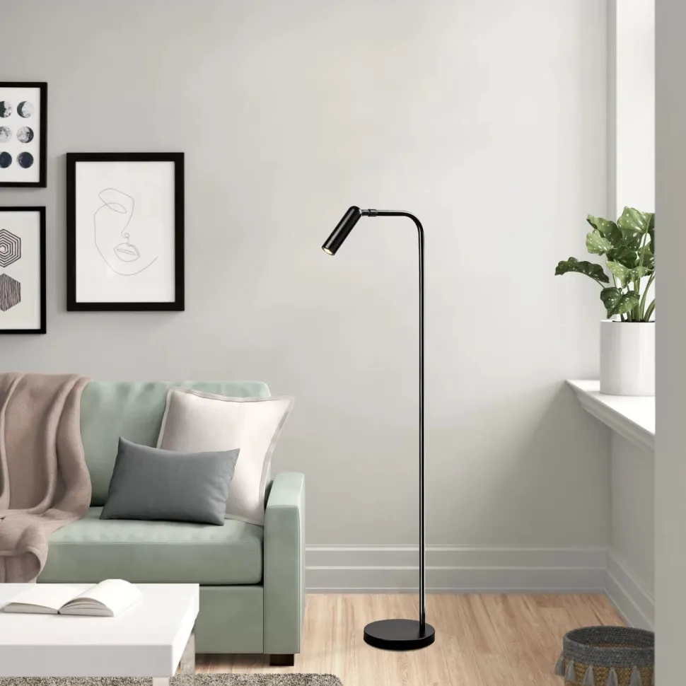 LED-lattiavalaisin Linento Lighting Suvi 120 cm musta