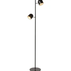 LED-lattiavalaisin Lucide Skanska 141cm, 3000K, himmennettävä, musta