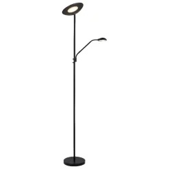 LED-lattiavalaisin Lucide Zenith Ø24,5x180cm 20W himmennettävä musta