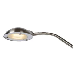 LED-lattiavalaisin Lucide Zenith Ø24,5x180cm 20W himmennettävä satiini kromi
