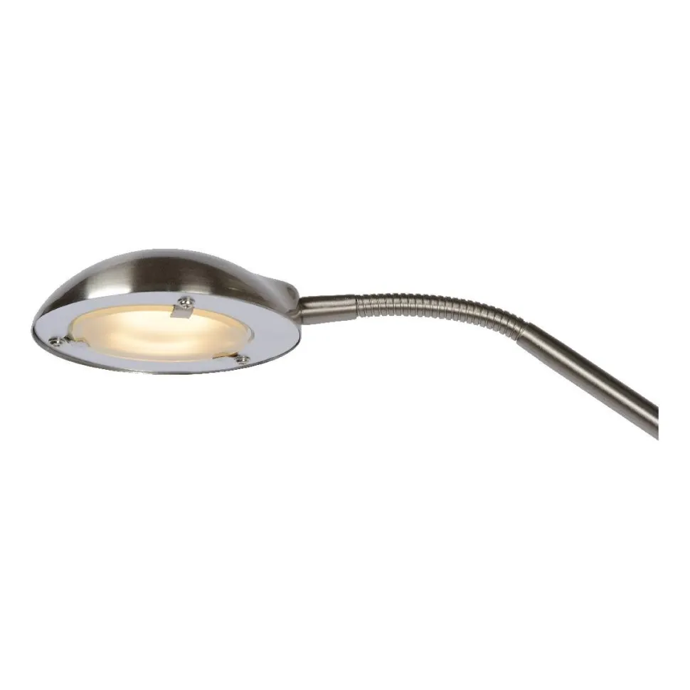 LED-lattiavalaisin Lucide Zenith Ø24,5x180cm 20W himmennettävä satiini kromi