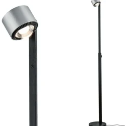 LED-lattiavalaisin Paulmann Aldan, 2700K, musta/harjattu alumiini