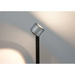 LED-lattiavalaisin Paulmann Aldan, 2700K, musta/harjattu alumiini