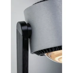 LED-lattiavalaisin Paulmann Aldan, 2700K, musta/harjattu alumiini