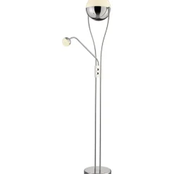 LED-lattiavalaisin Trio Chris 300x1800 mm kromi uplighter
