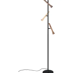 LED-lattiavalaisin Trio Fiato, 3-os, mattamusta/moniväri