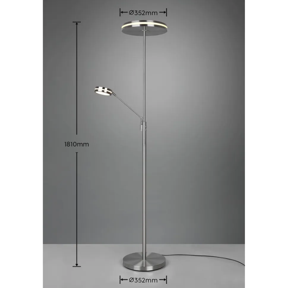 LED-lattiavalaisin Trio Franklin uplighter antrasiitti