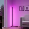 LED-lattiavalaisin Trio Level, musta, RGB