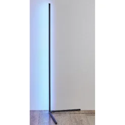 LED-lattiavalaisin Trio Level, musta, RGB
