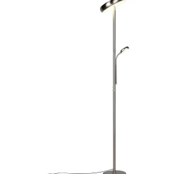 LED-lattiavalaisin Trio Palermo, lukuvalolla, mattamusta