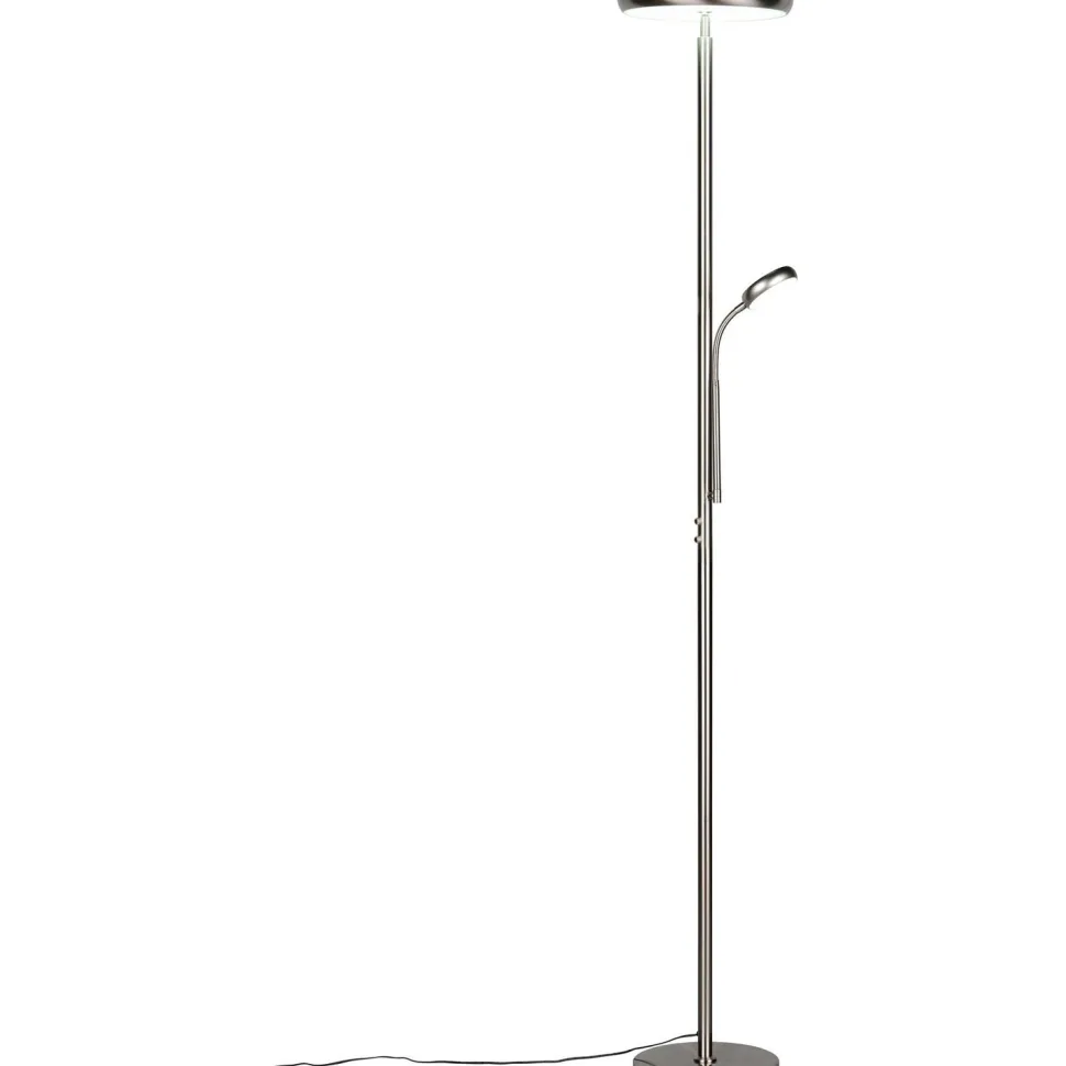 LED-lattiavalaisin Trio Palermo, lukuvalolla, mattamusta
