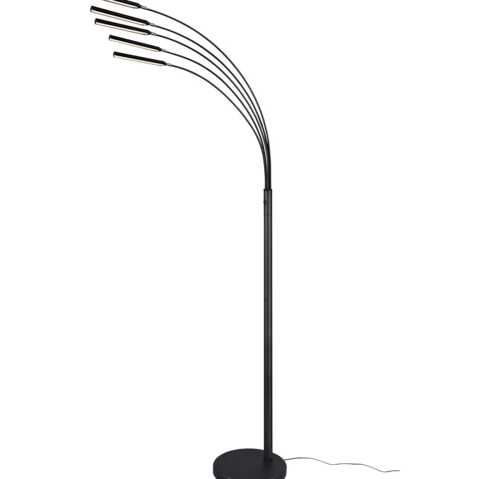 LED-lattiavalaisin Trio Reed, musta
