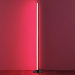 LED-lattiavalaisin Trio Tendo, musta, RGB